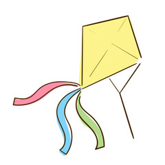 Summer holiday activity symbols set_Drachen