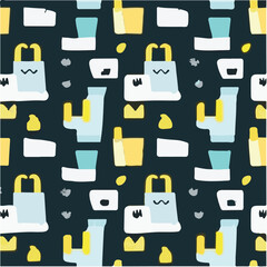 cute simple black friday pattern, cartoon, minimal, decorate blankets, carpets, for kids, theme print design
