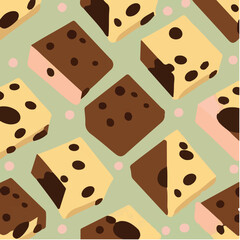 cute simple fudge pattern, cartoon, minimal, decorate blankets, carpets, for kids, theme print design
