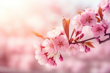 Beautiful spring flowers  Generative AI