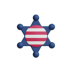 3d Independence day badge icon