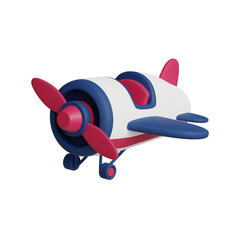 3d independence day airplane icon