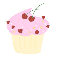 cupcake with cherry