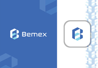 Letter "B" logo design, Bemex