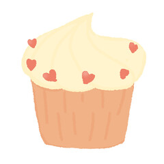 cupcake with cream