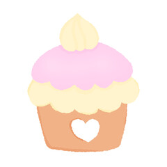 cupcake with cream