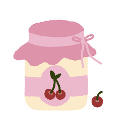 illustration of a jar of jam