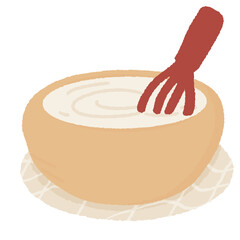 hand holding a brush