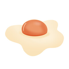 egg isolated on white