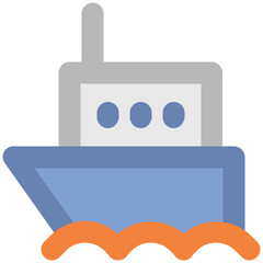 An editable icon of shipping 