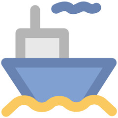An editable icon of shipping 