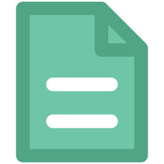 An editable icon of document 