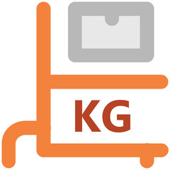 An icon of excavator, heavy machinery 