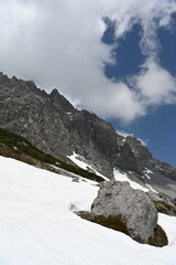 peaks of the Alps in Austria