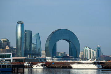 Fototapeta na wymiar Azerbaijan city skyline