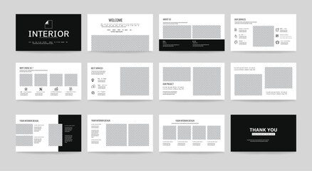 Modern interior PowerPoint Presentation Template design