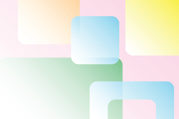 Abstract background with colorful rounded rectangles.
