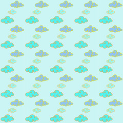 seamless pattern with cloud