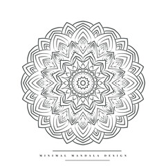 Modern Mandala Coloring Page with Nature-inspired Elements