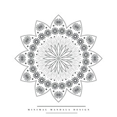 Modern Mandala Coloring Page with Nature-inspired Elements