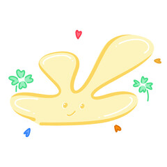 Yellow with four clover