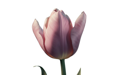 Flor tulipán. Rosa. Flores. Sobre fondo transparente. Composición floral creativa. . Archivo png. Generado con IA
