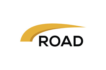 Road logo design vector template