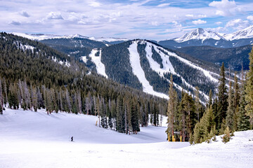 keystone ski resort town in colorado rockies