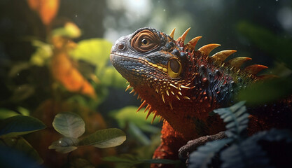 Fototapeta premium Planet biodiversity, wildlife concept, environment day. Generative AI.