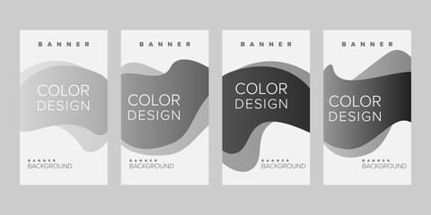 Color background banner vector design template