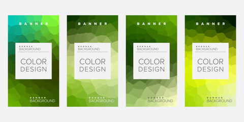 Color background banner vector design template