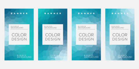 Color background banner vector design template