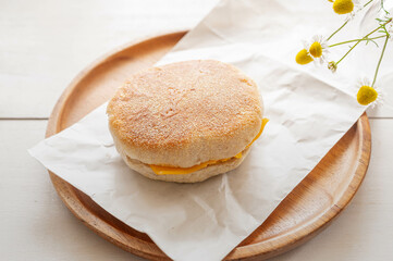 イングリッシュマフィンのパニーニ