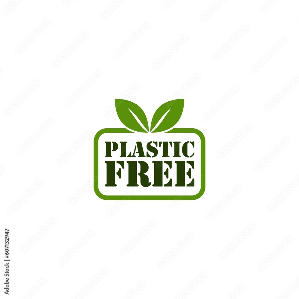 Canvas Prints Plastic free icon. BPA free icon isolated on white background