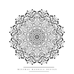 Mandala coloring page with nature-inspired elements