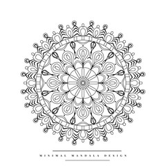 Arabesque mandala coloring page with nature-inspired elements