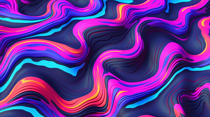 Abstract neon waves background