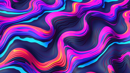 Fototapeta premium Abstract neon waves background