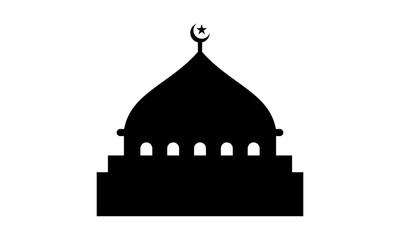 mosque vector illustration logo