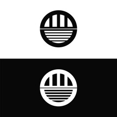 Circle vector logo template illustration