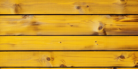 Naklejka premium Yellow wooden planks background. Wooden texture. Yellow wood texture. Wood plank background. generative AI