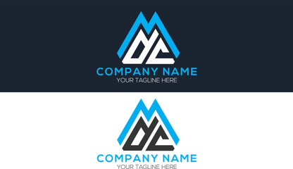 MDC initial letters logo Design Vector
