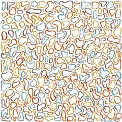 Scribble round colorful stroke round simple sketch