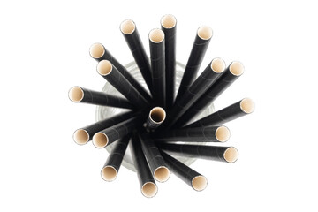 Eco friendly black paper straws