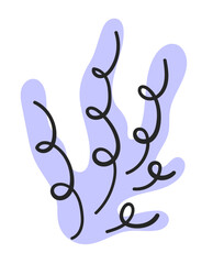 Abstract doodle element. Hand drawn simple stylized figure