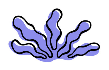 Abstract doodle element. Hand drawn simple stylized figure