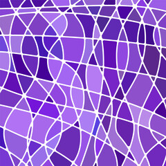 Fototapeta premium abstract vector stained-glass mosaic background - purple and violet