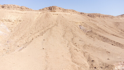 Fototapeta na wymiar sand dunes in the Negev desert, Ramona, Israel