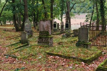 Melancholic Beauty: Serene Autumn Sunset at an Enigmatic German Ancestral Cemetery