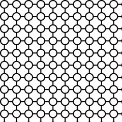Seamless vector texture in the form of a black openwork geometric pattern on a white background